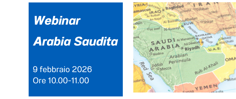 Webinar Arabia Saudita, 9 febbraio