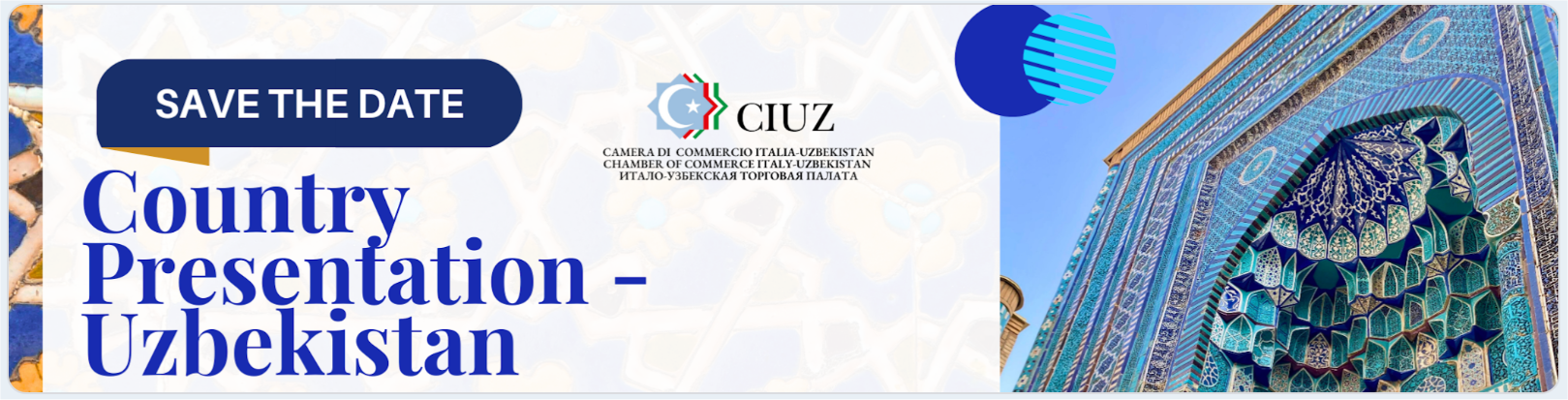 SAVE THE DATE : Country Presentation Uzbekistan