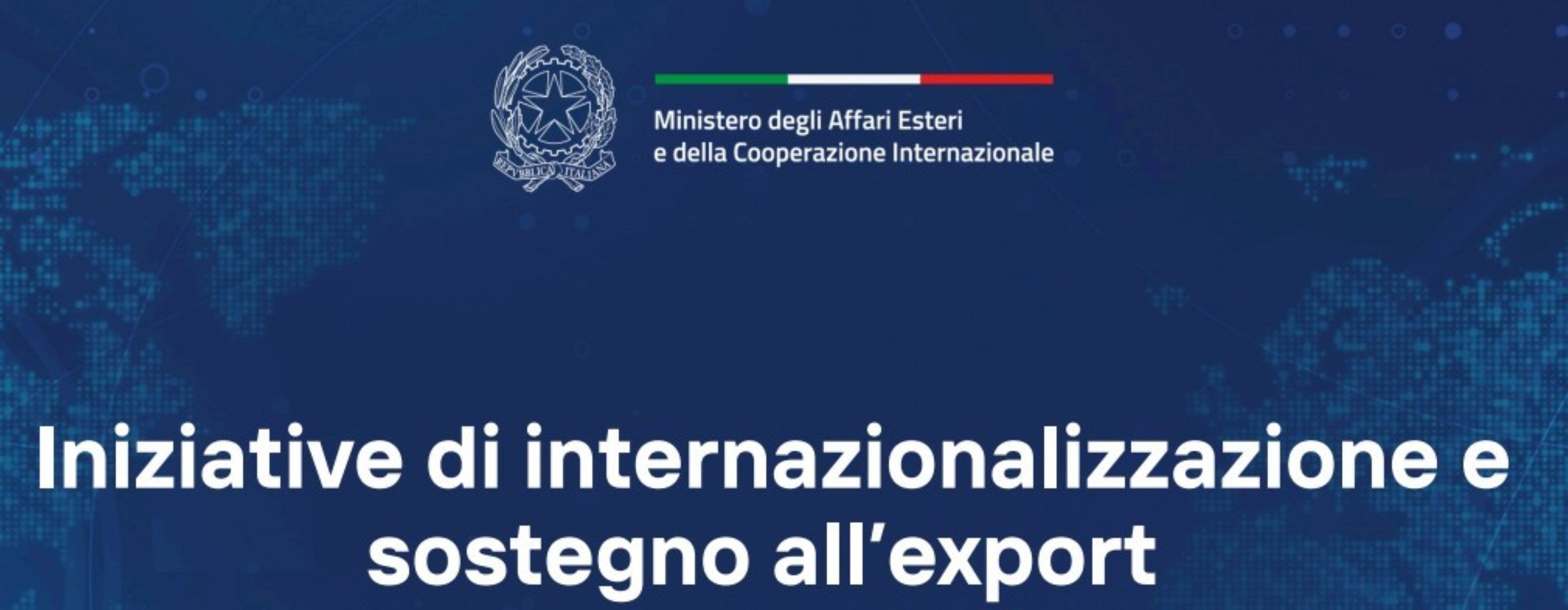 Iniziative di sostegno all’export del MAECI per il 2026