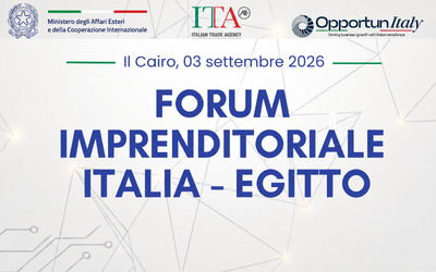 Forum Italia-Egitto al Cairo, 3 settembre 2026