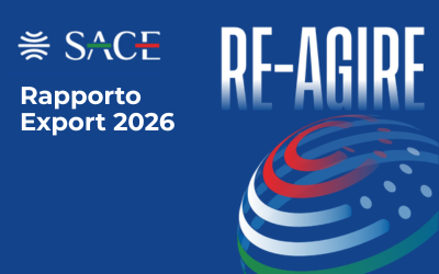 SACE, Rapporto Export 2026: export italiano in crescita del 2% nel 2026, attesa un’accelerazione nel biennio 2027 -2028